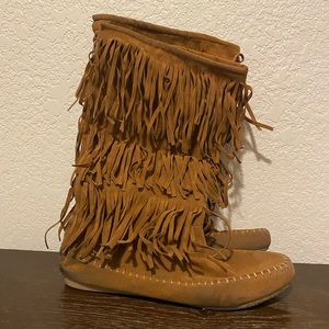 Fringe boosts - brown